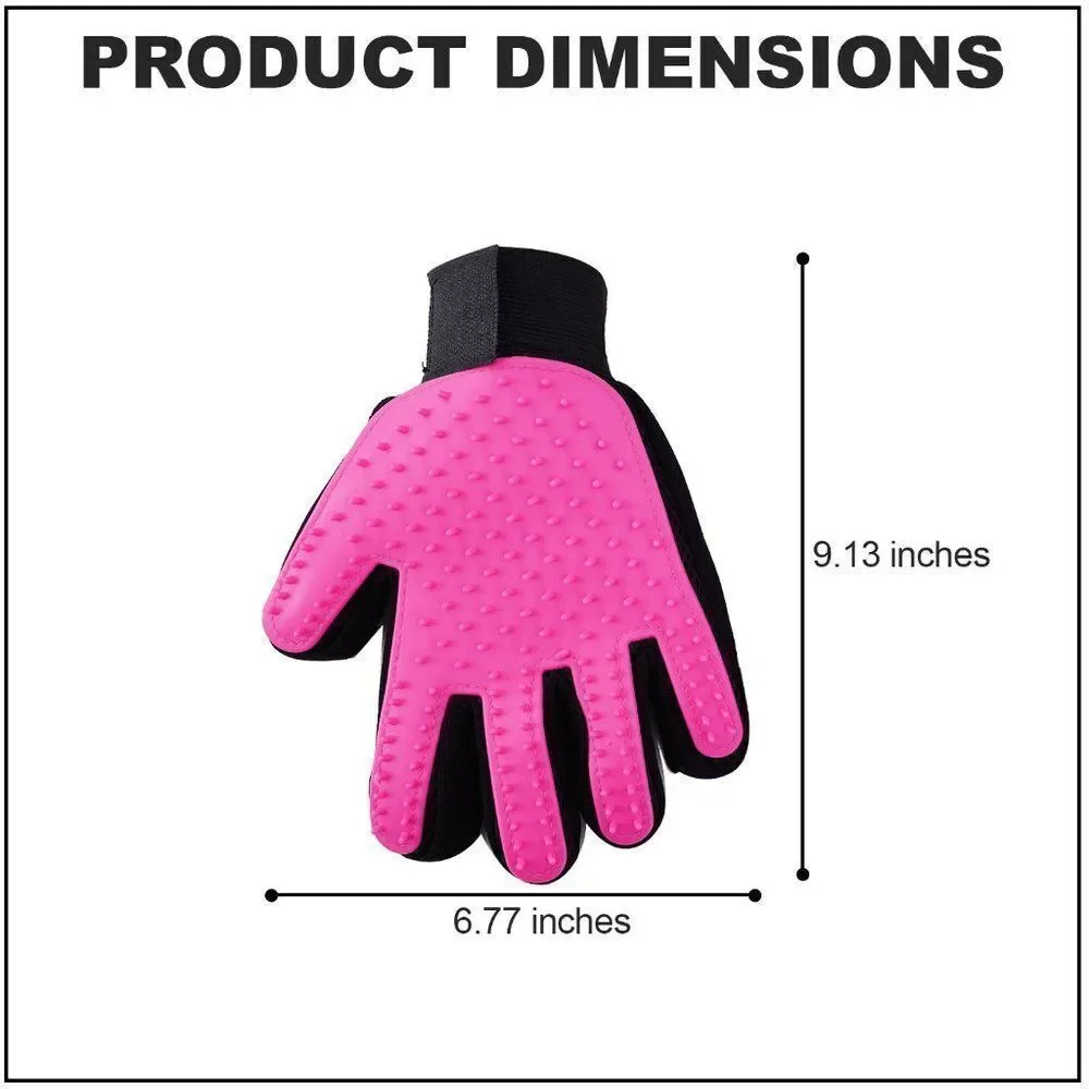🎉Host Pick🎉 Silicone & Mesh Pet Grooming Gloves Set of 2 Pink